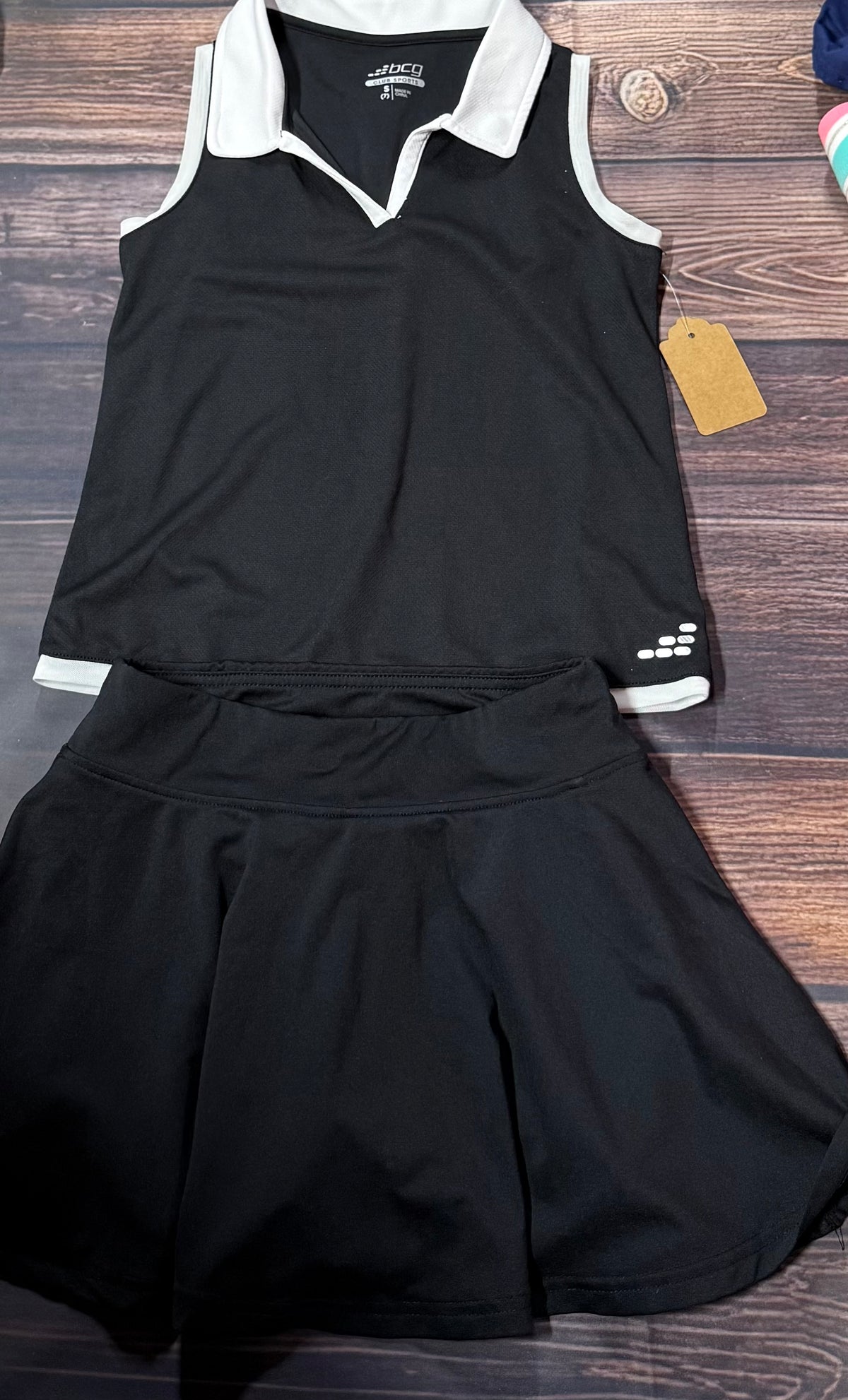 Bcg 7..shorts under skirt!
