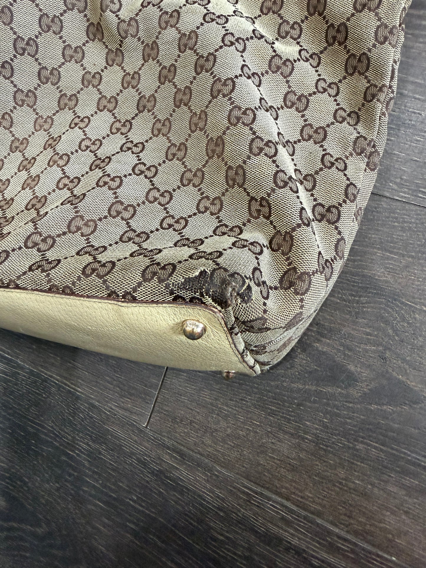 Vintage Authentic Gucci has wear