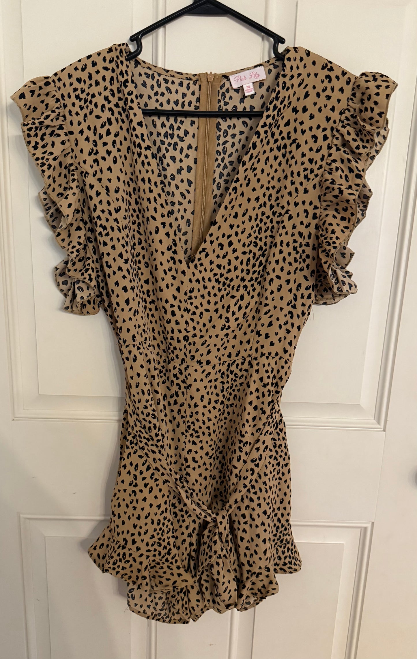 Pink Lily medium romper