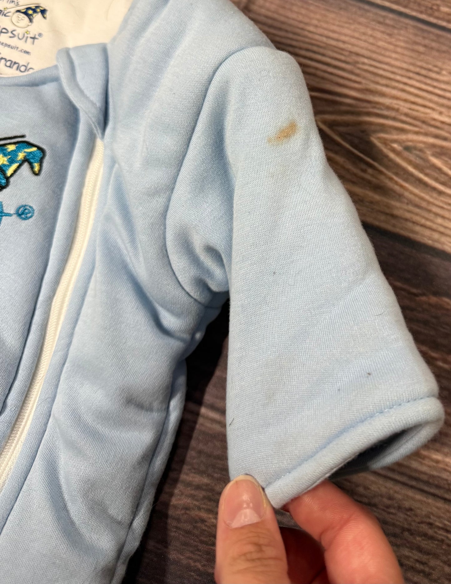Magic Sleepsuit 3-6m..has a stain on shoulder