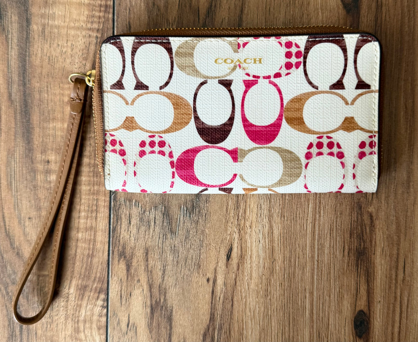 Coach wristlet..inside in pic