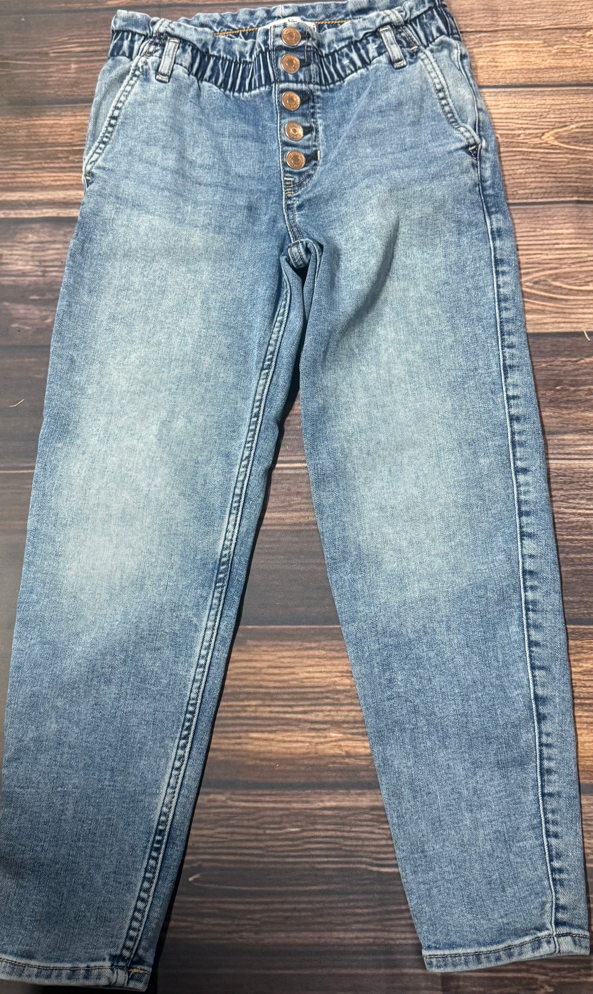 Abercrombie kids-high rise mini mom jeans-9/10 slim