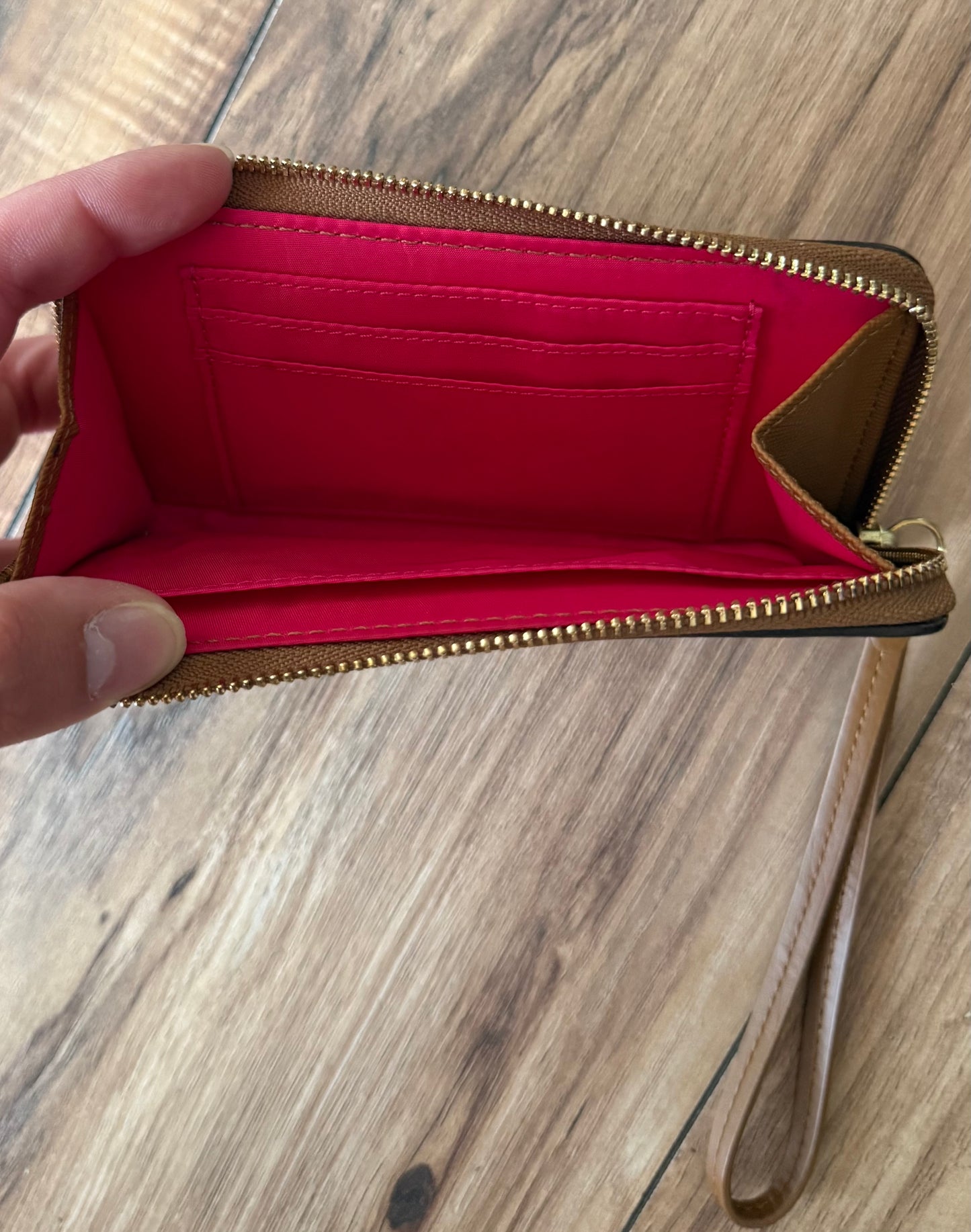Coach wristlet..inside in pic