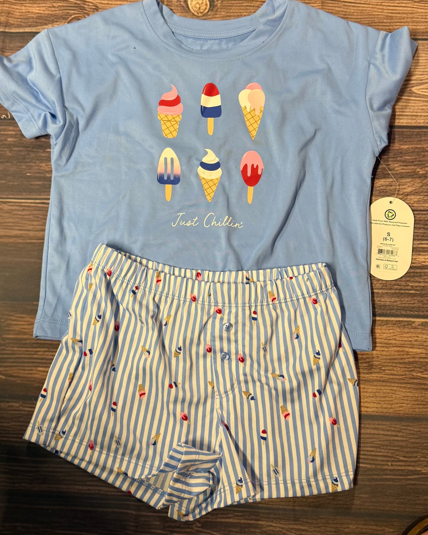 NWT wondernation 6-7..has light staining on shirt