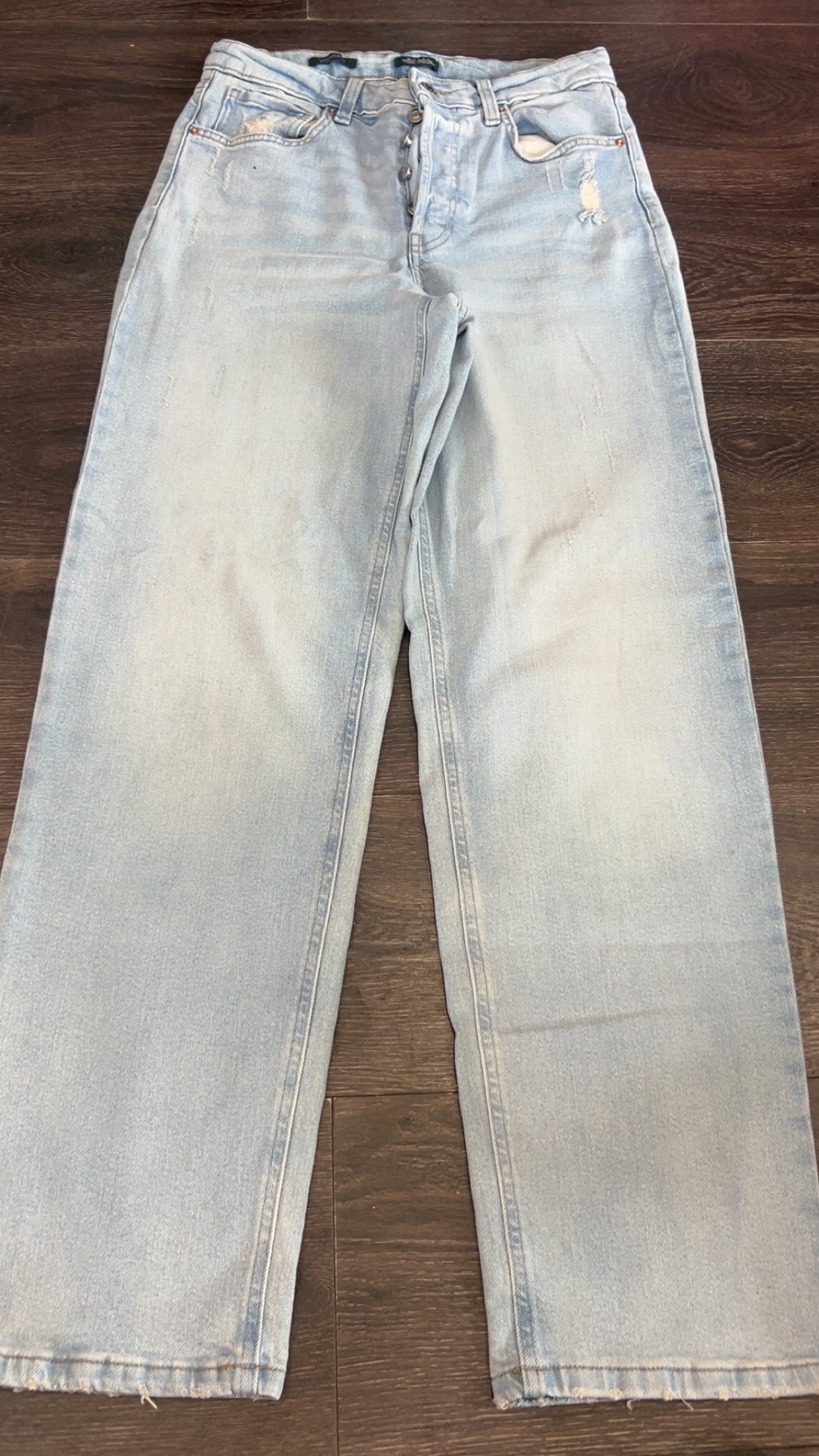 Wild Fable super high rise straight size 8