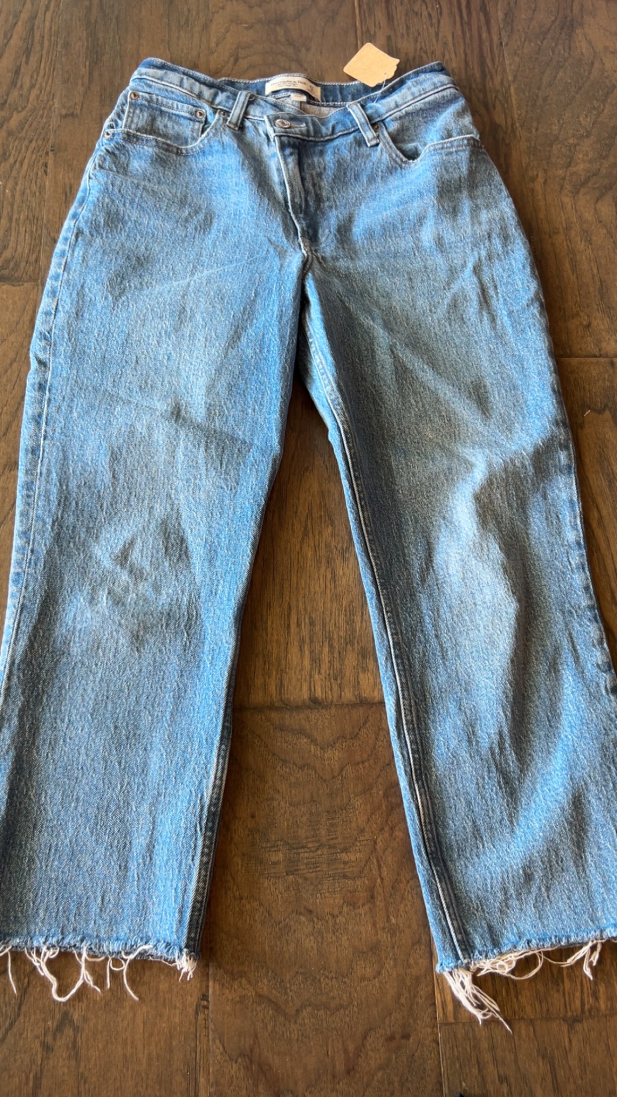 Abercrombie & Fitch The 90’s Straight ultra high rise.. curve love size 4xs/27