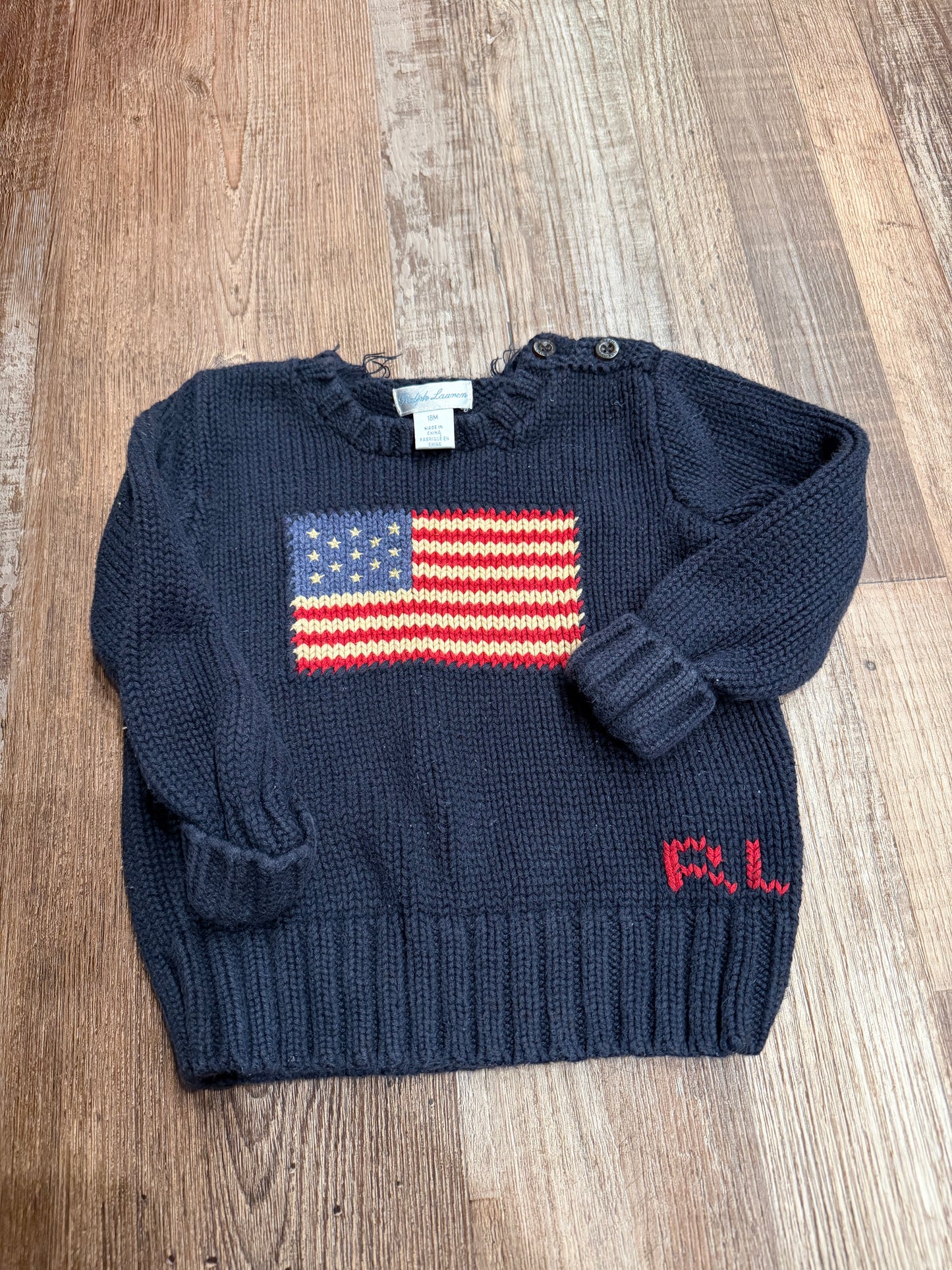 ralph lauren 18m - has snags by neck