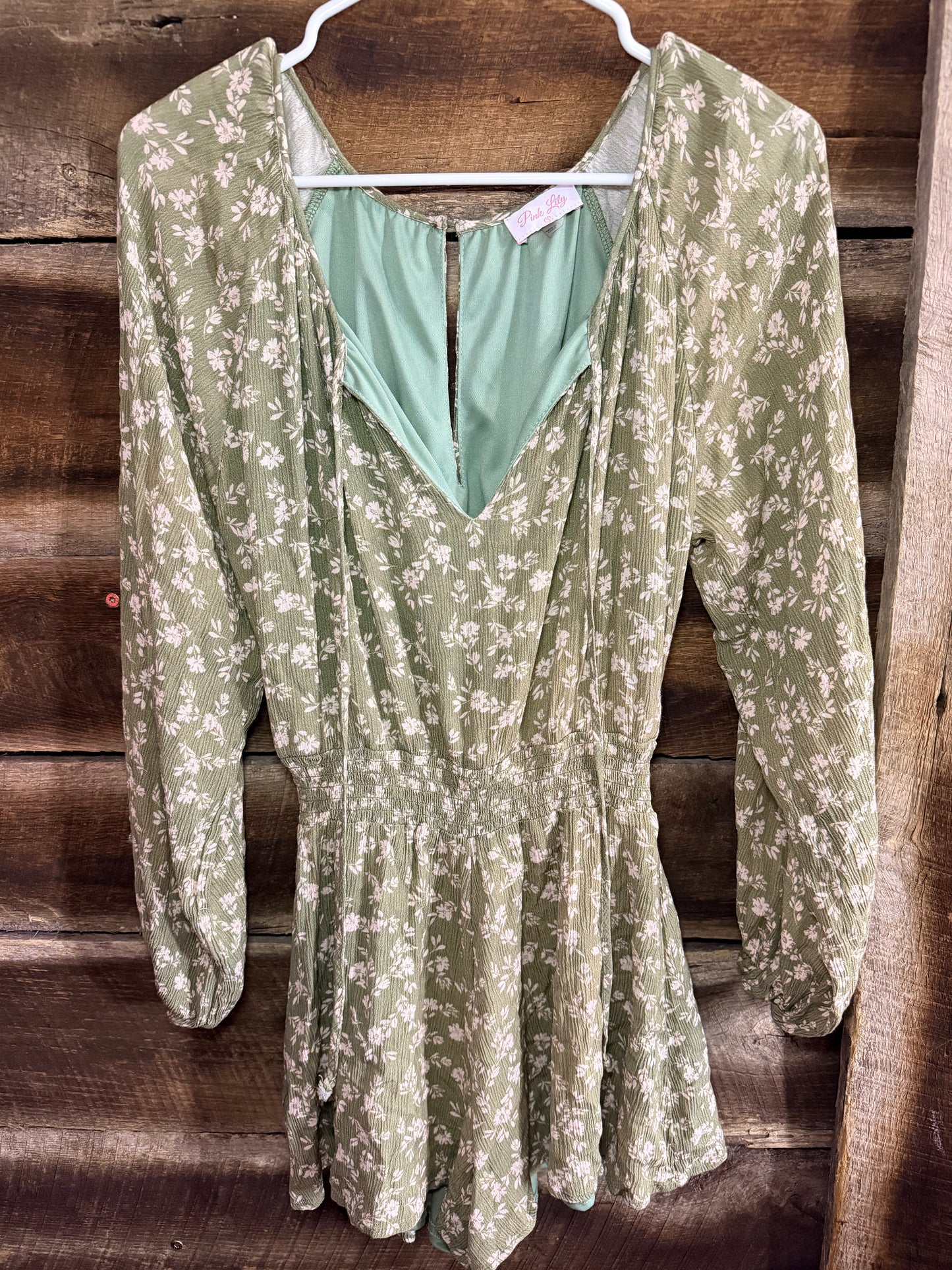 Pink Lily romper small