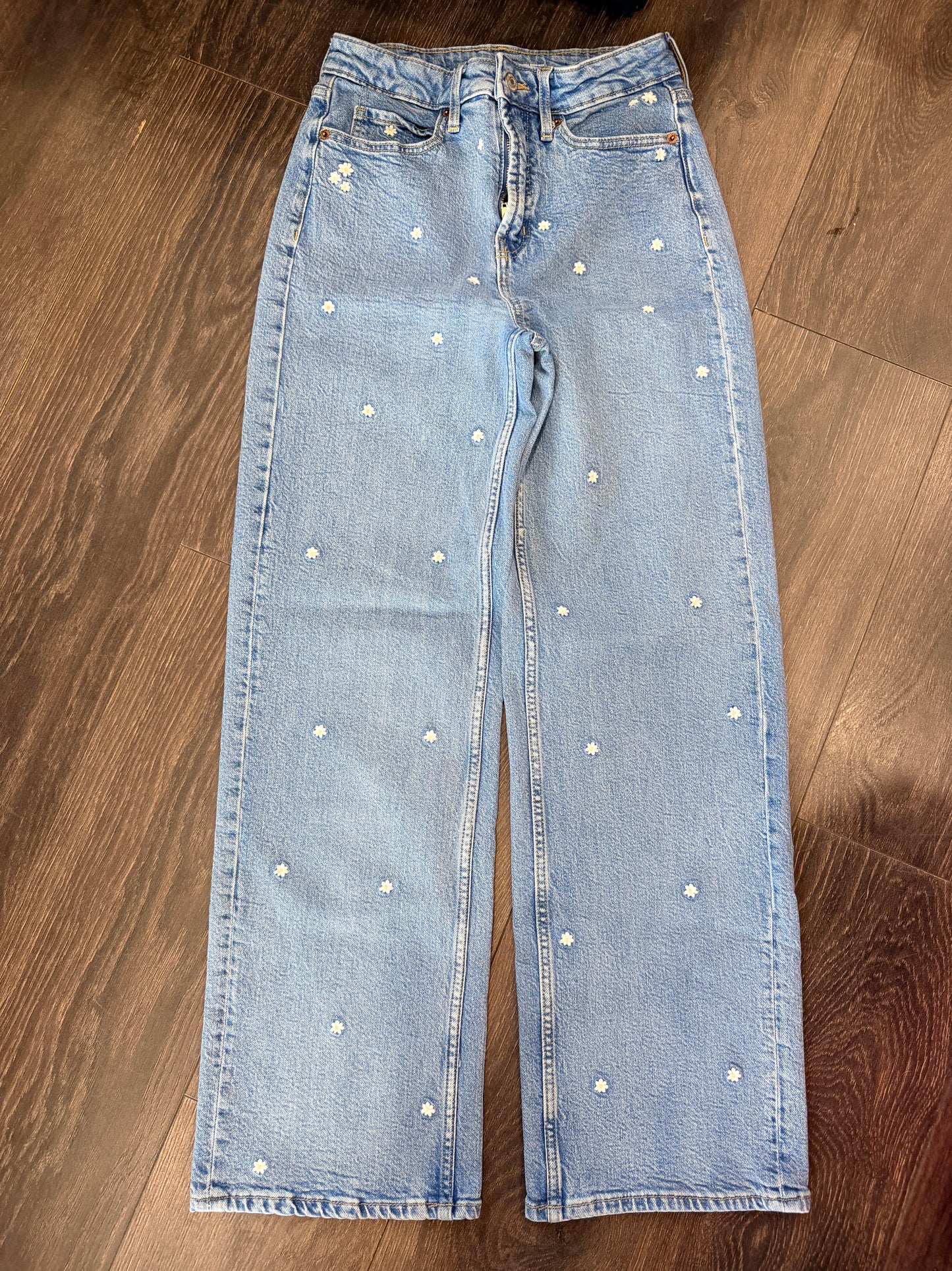 Old Navy extra high rise wide leg size 0