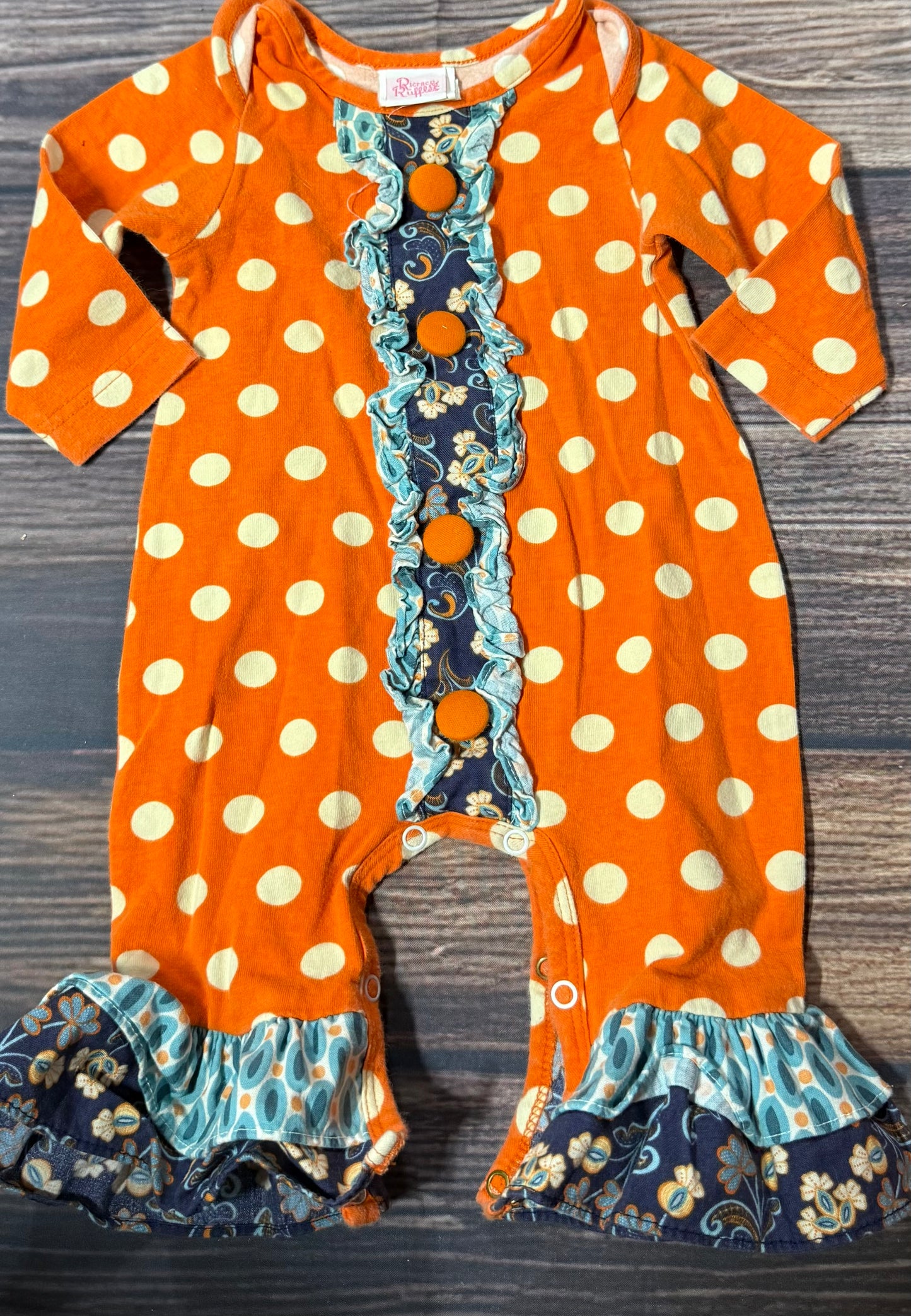 Ricrac & Ruffles 3-6m