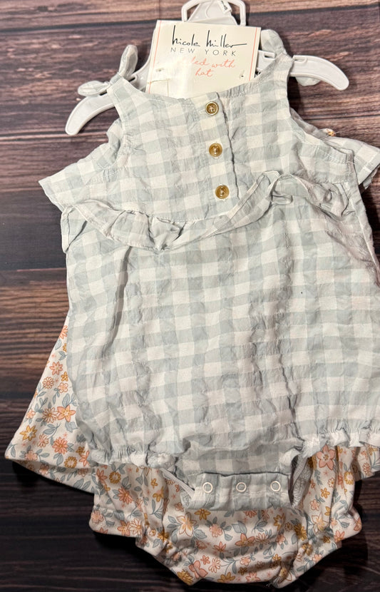 NWT Nicole Miller 3-6m..2 outfits