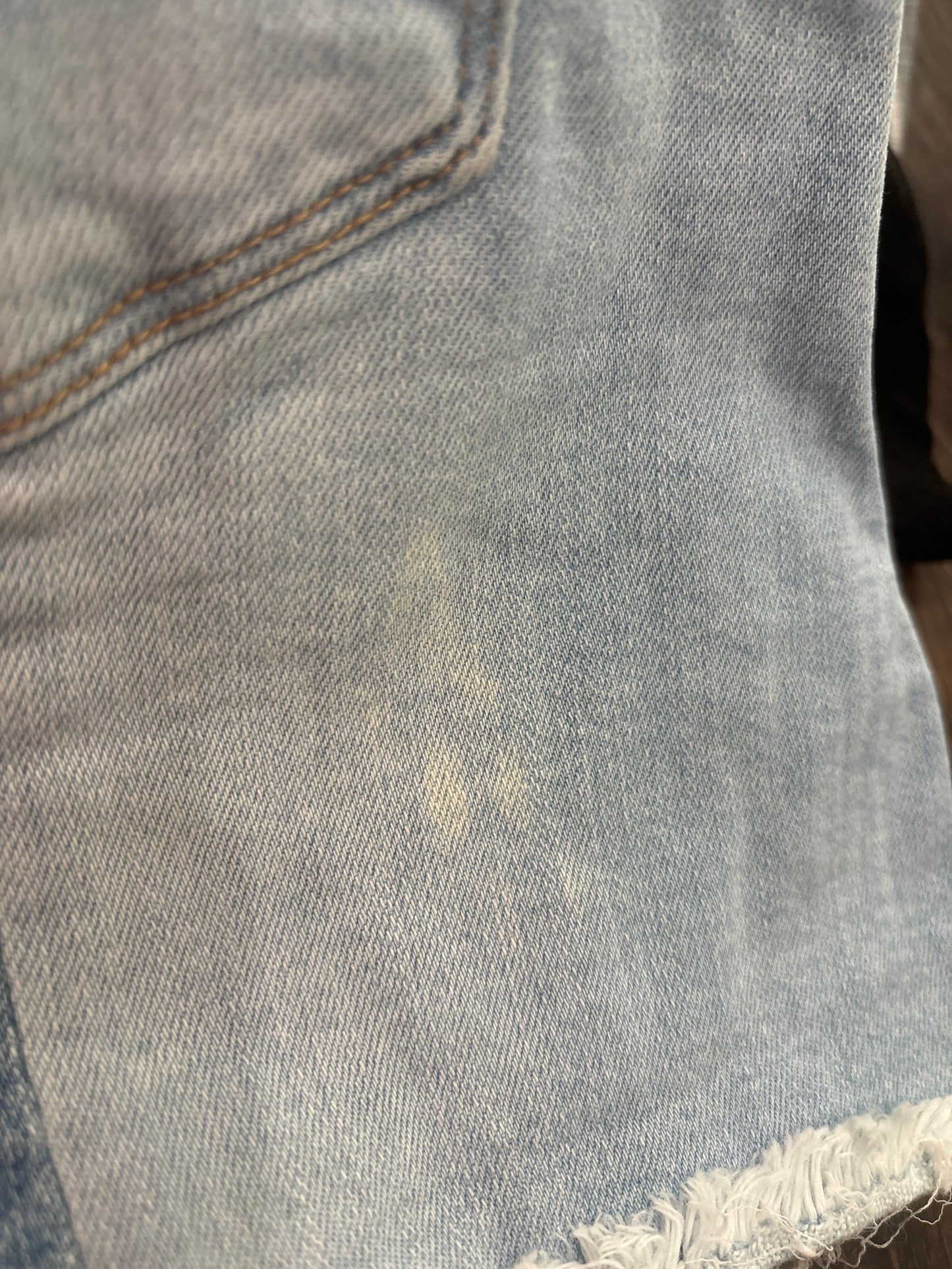 judy blue large small spot on back