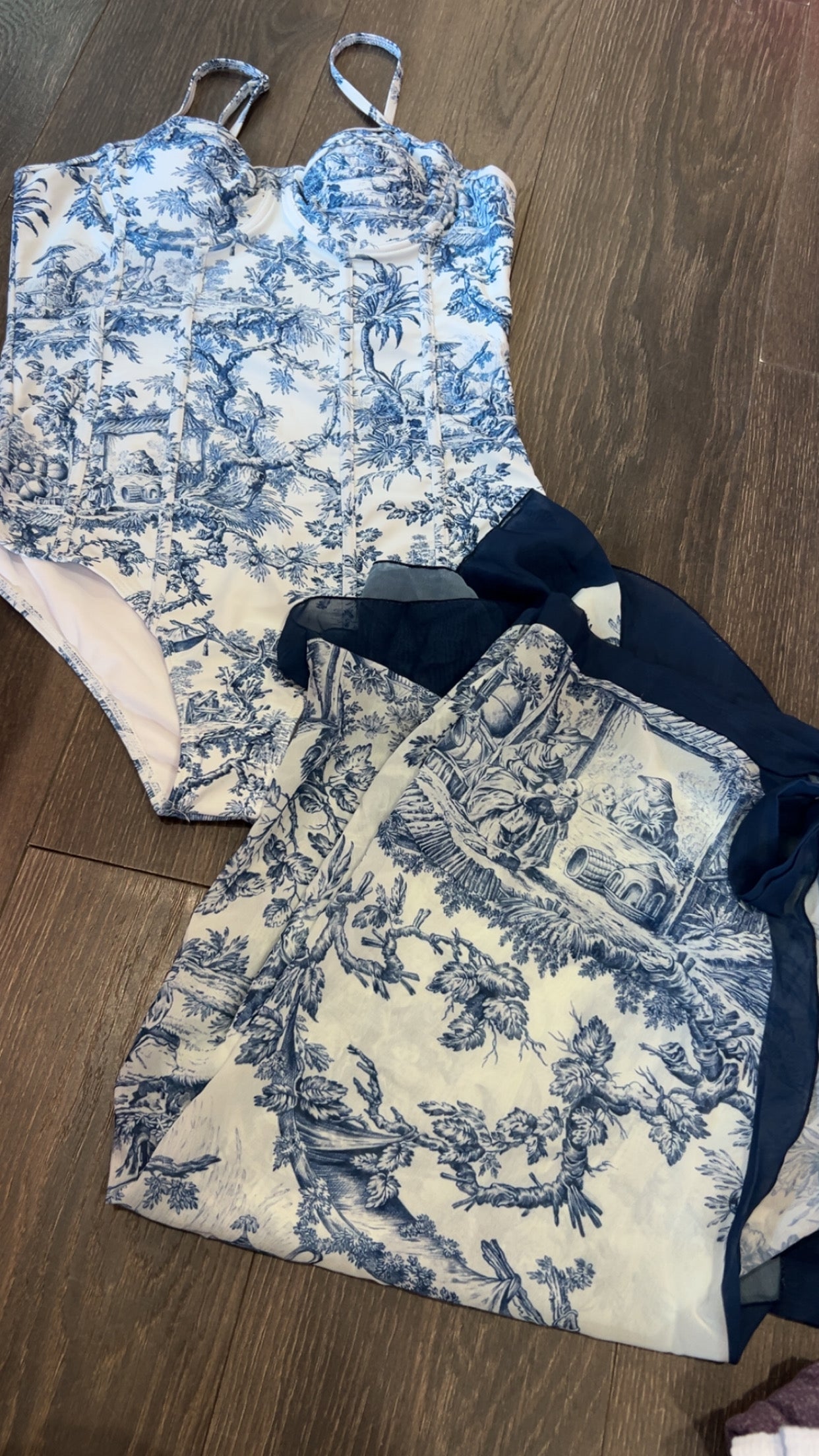 Large swim with cover up