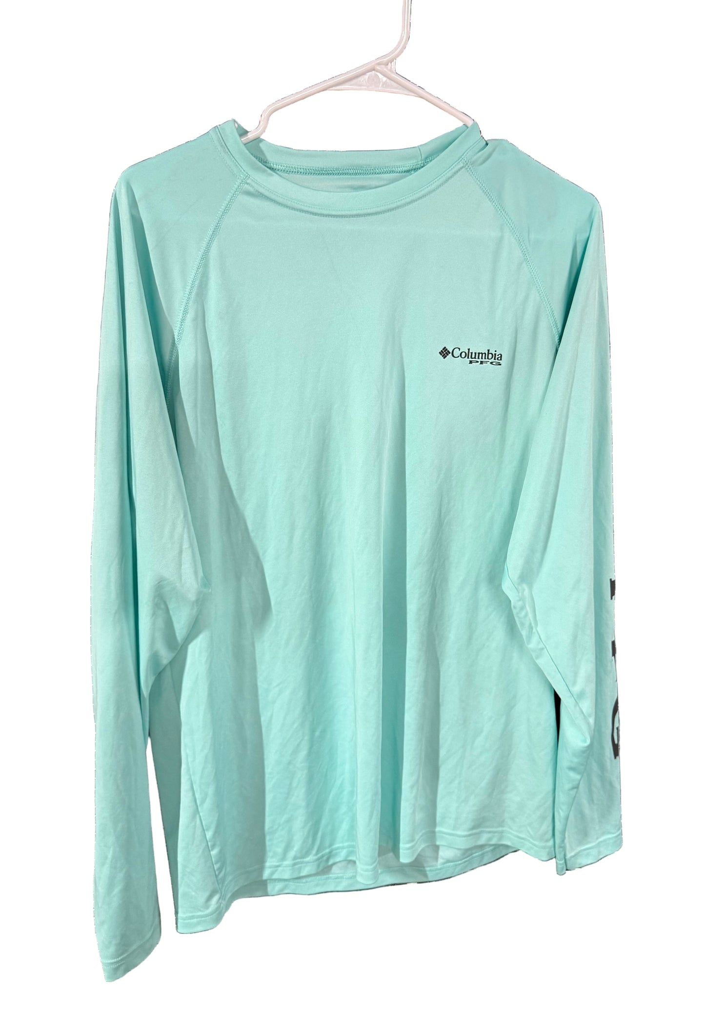 Columbia medium..has staining on shoulder