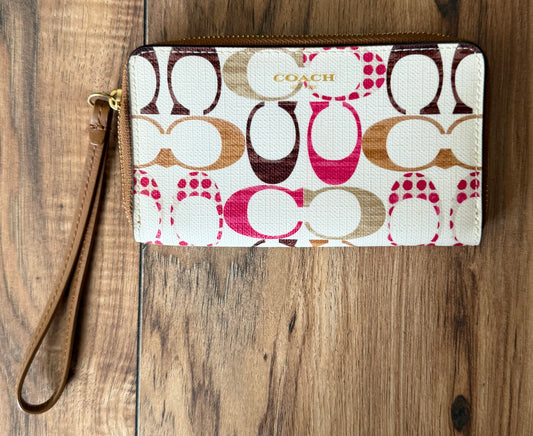Coach wristlet..inside in pic