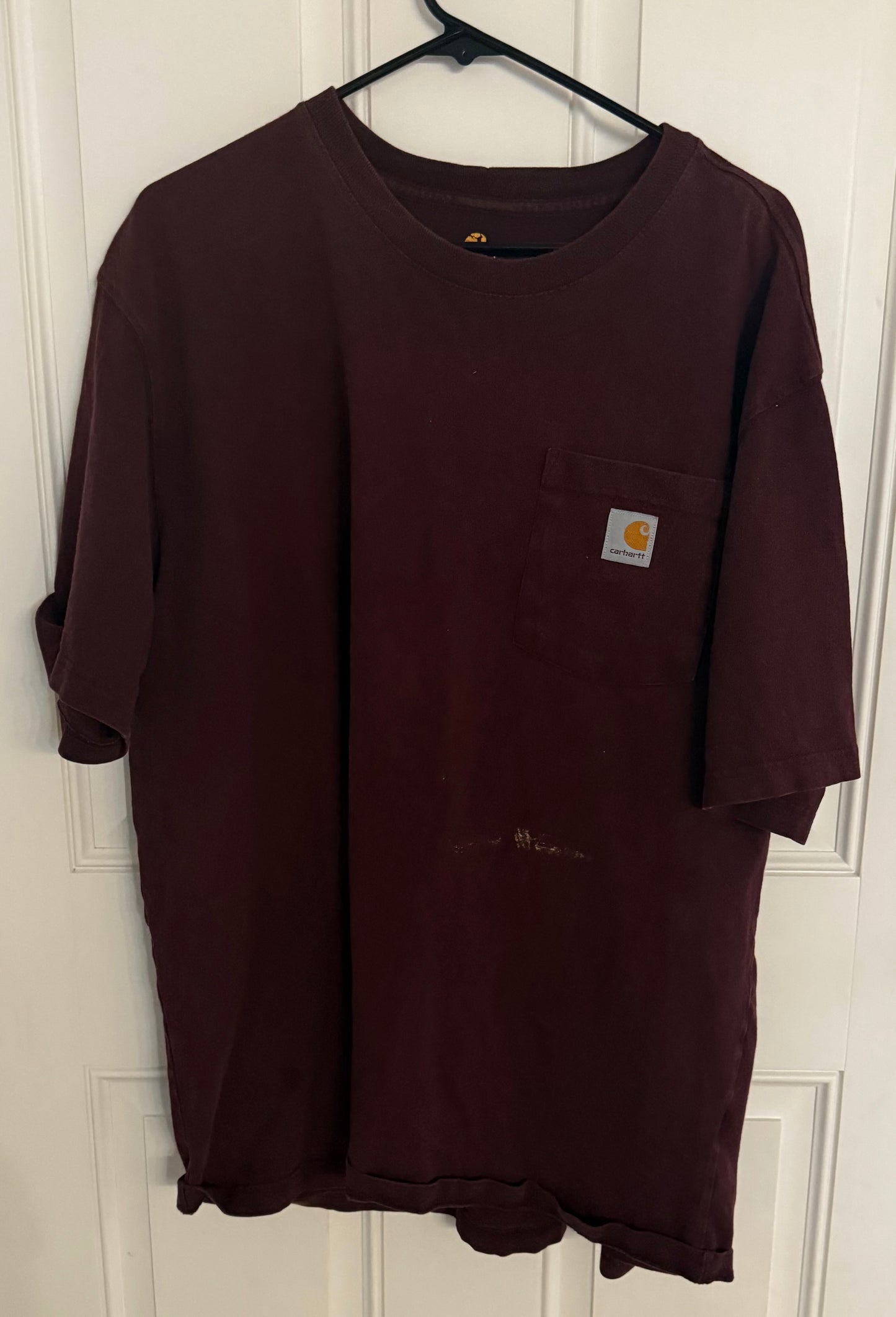 Carhartt large..has staining