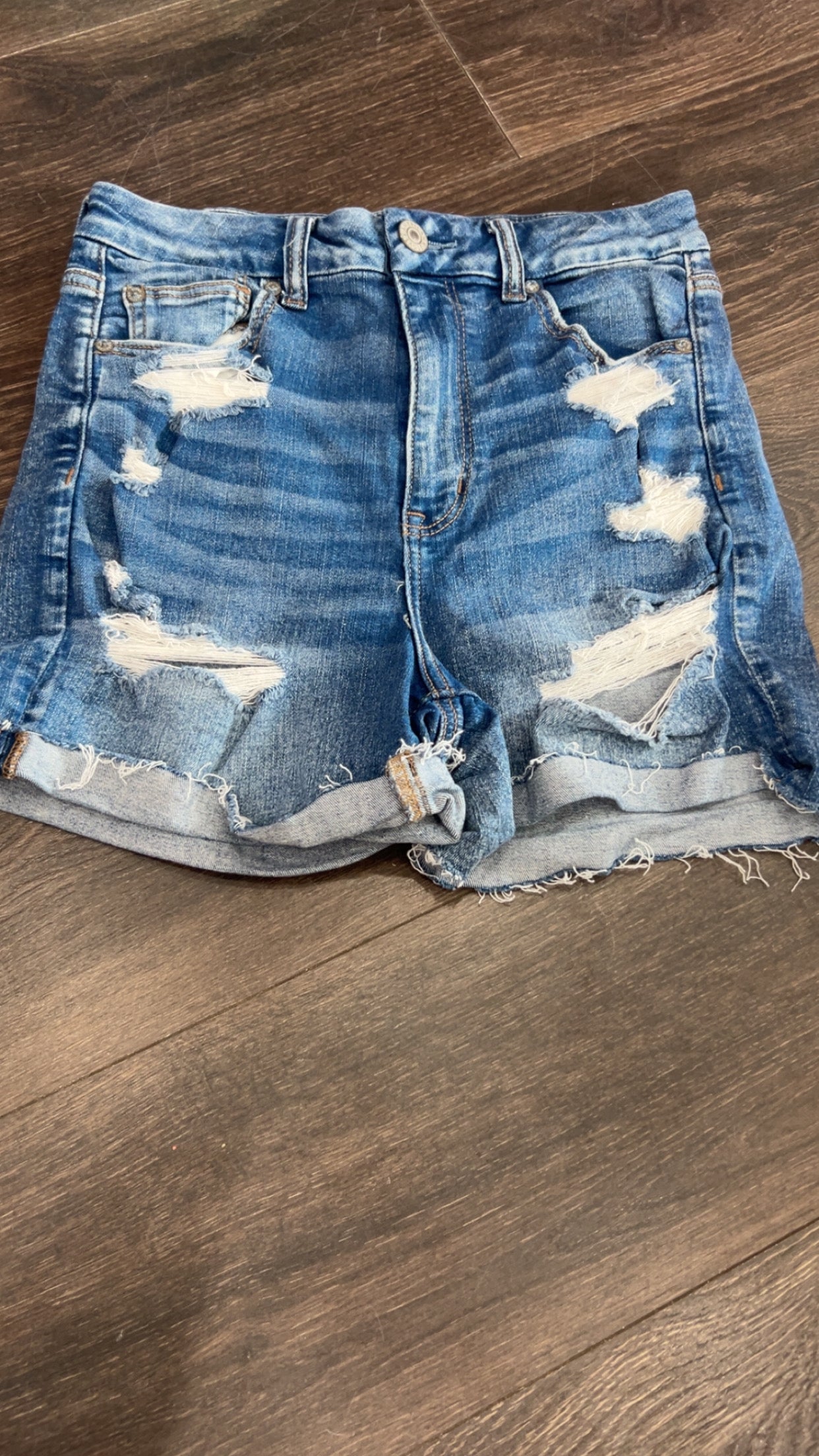 American Eagle curvy hi-rise shortie size 10