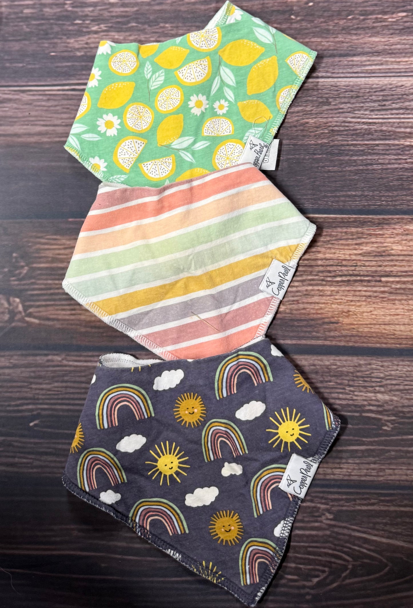 Copper Pearl bibs