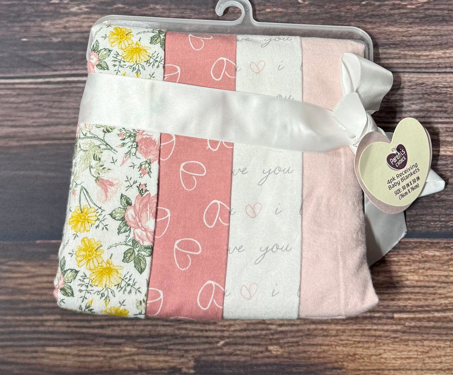 NWT parents choice 4pk receiving blankets