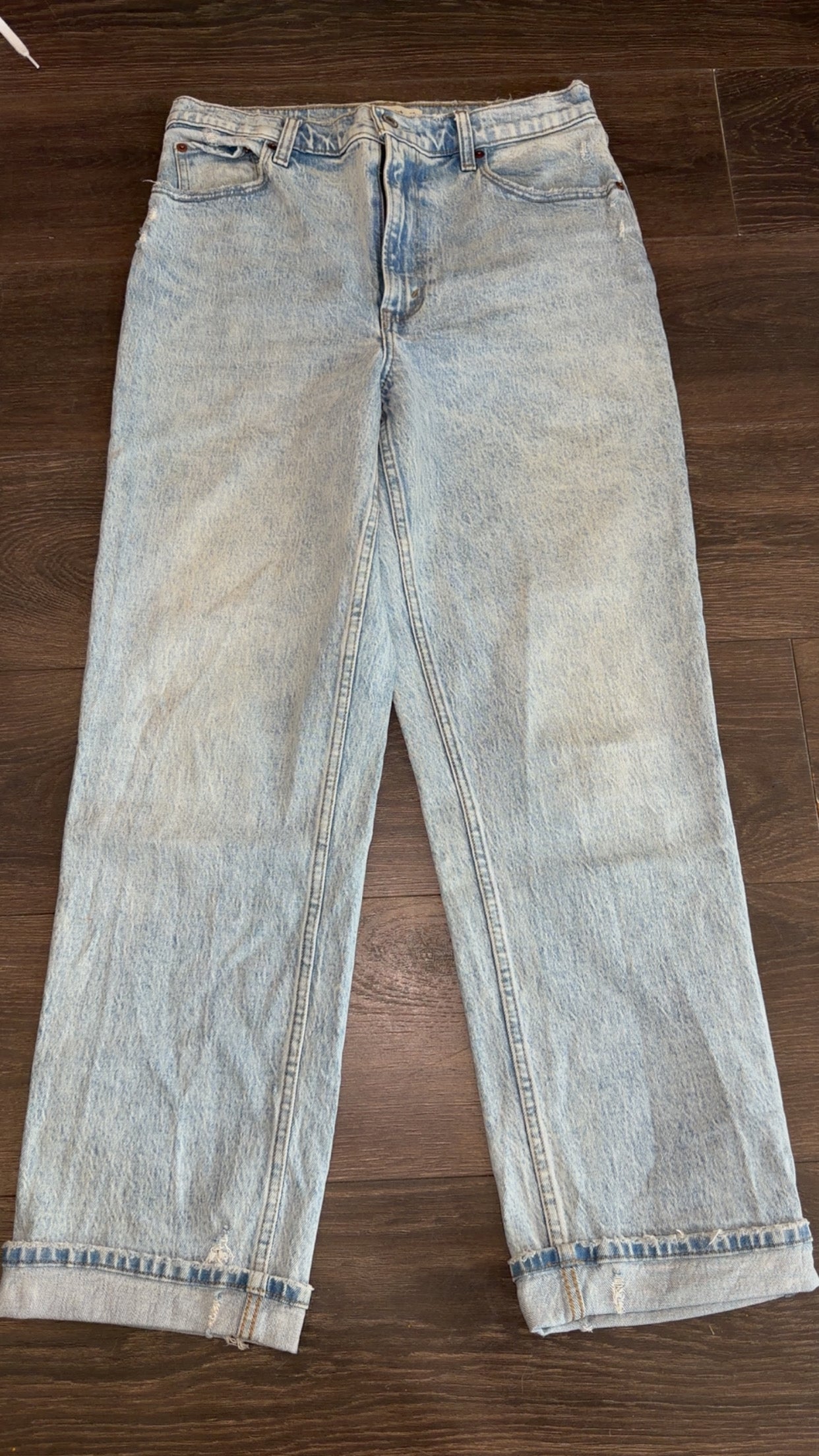 Abercrombie & Fitch the 90s straight ultra high rise 10L