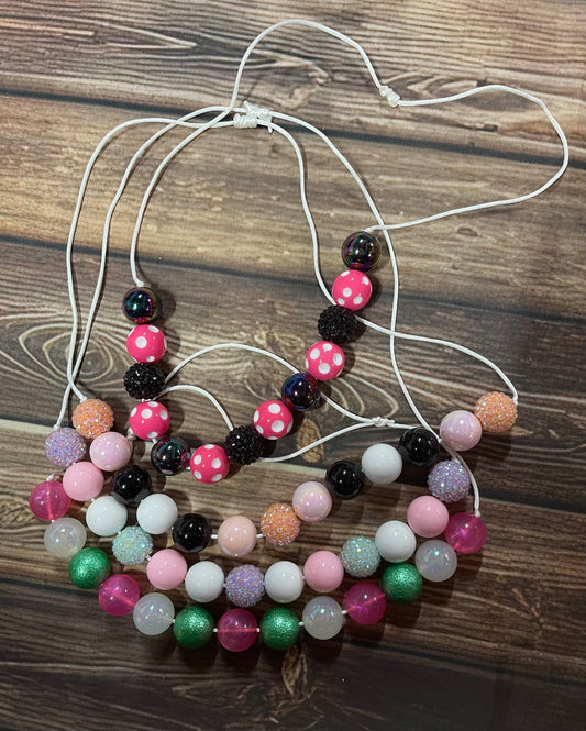 4 bubble necklaces