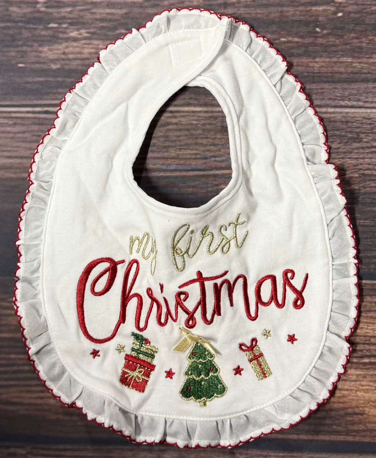 My first Christmas bib