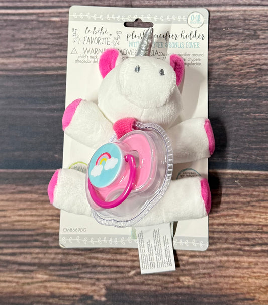 NEW plush pacifier holder