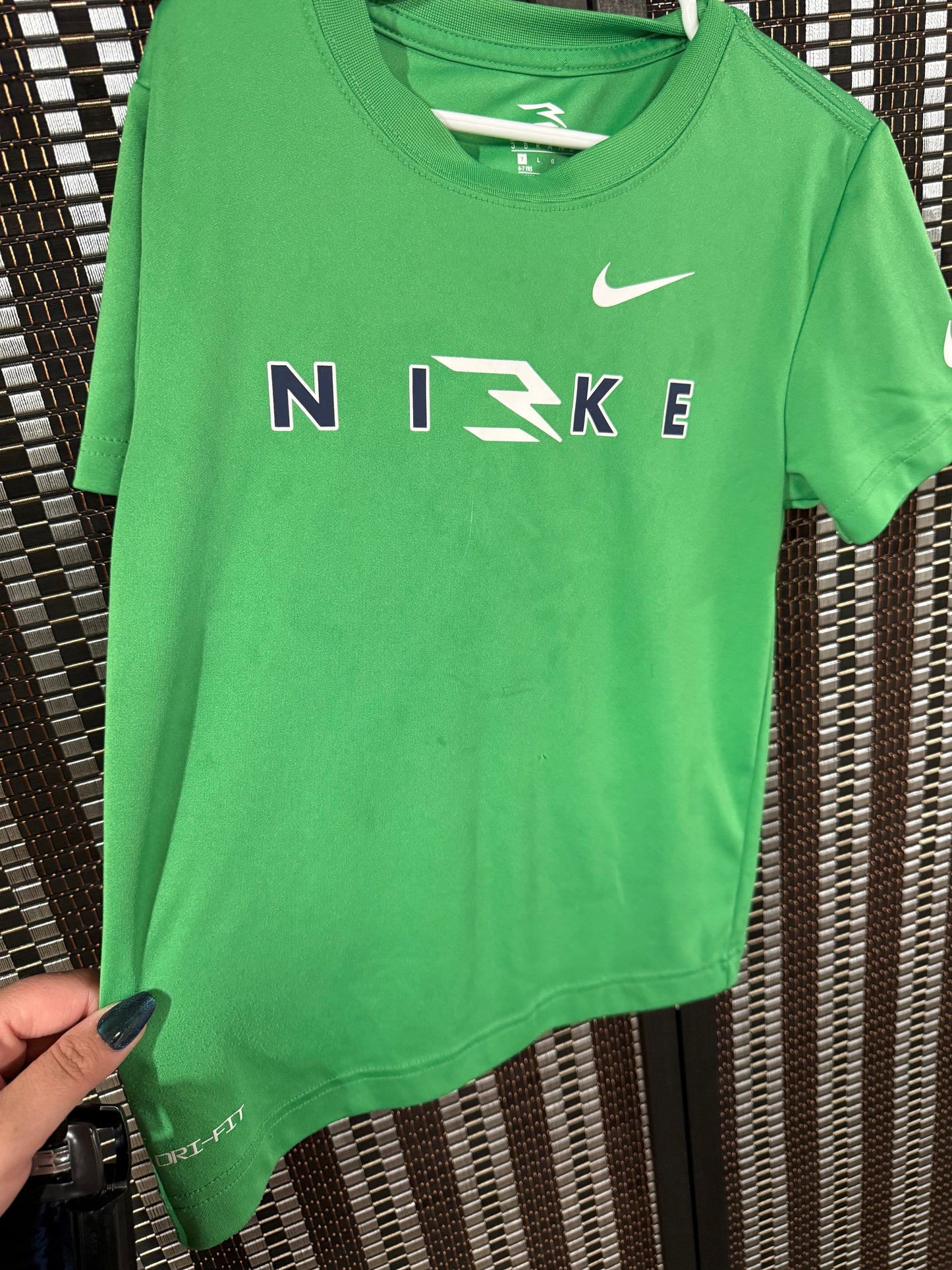 Nike 7..staining on shirt