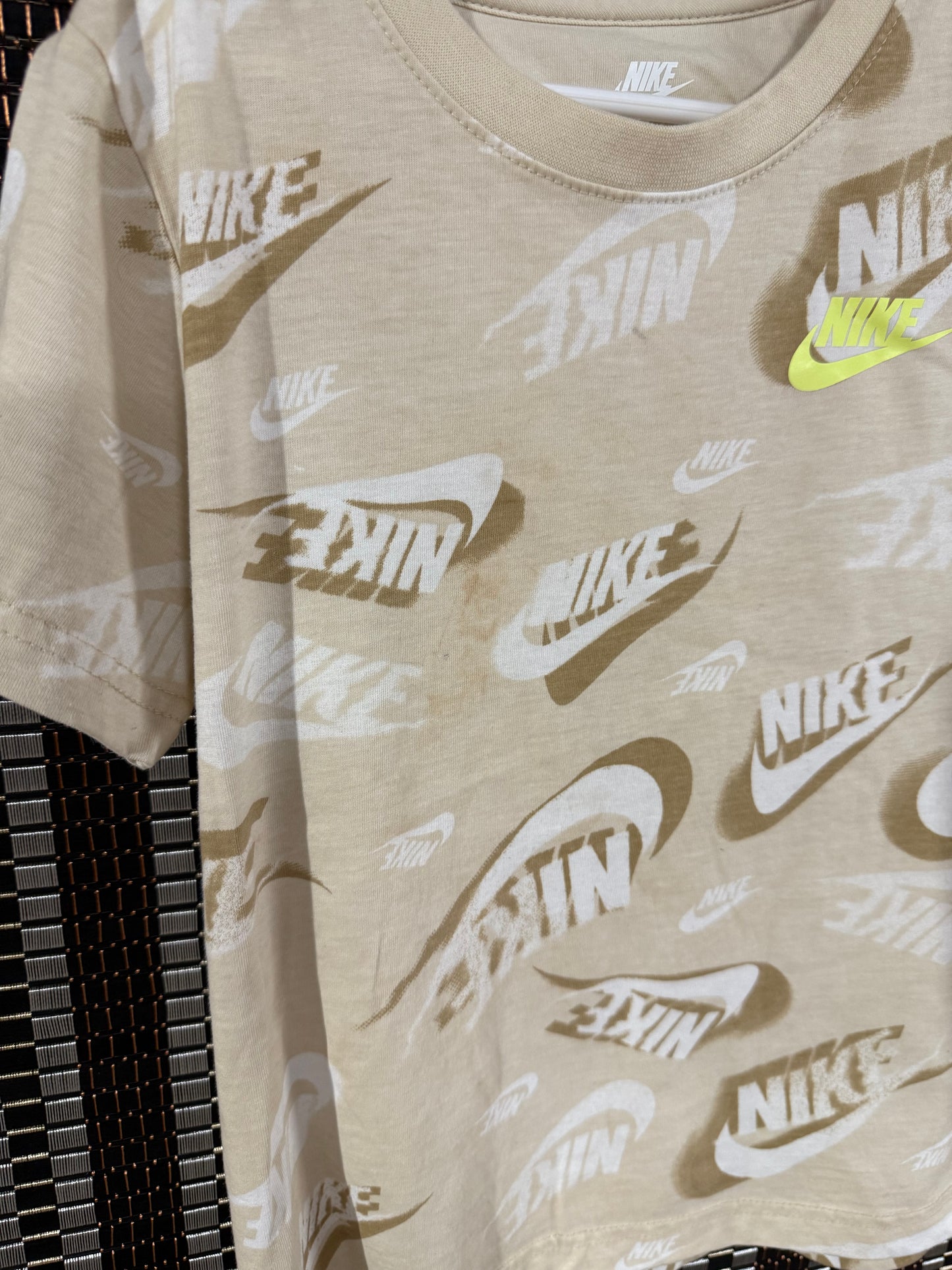 Nike 7..has staining on shirt