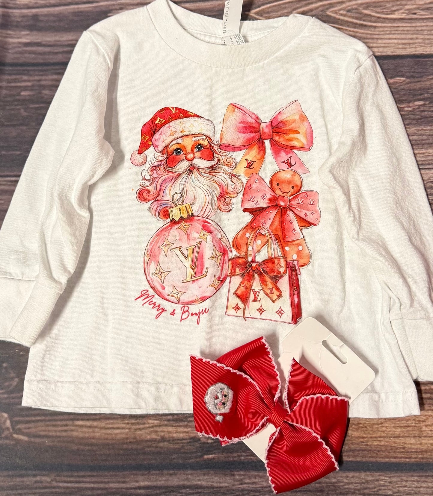 Size 3..matching clip bow