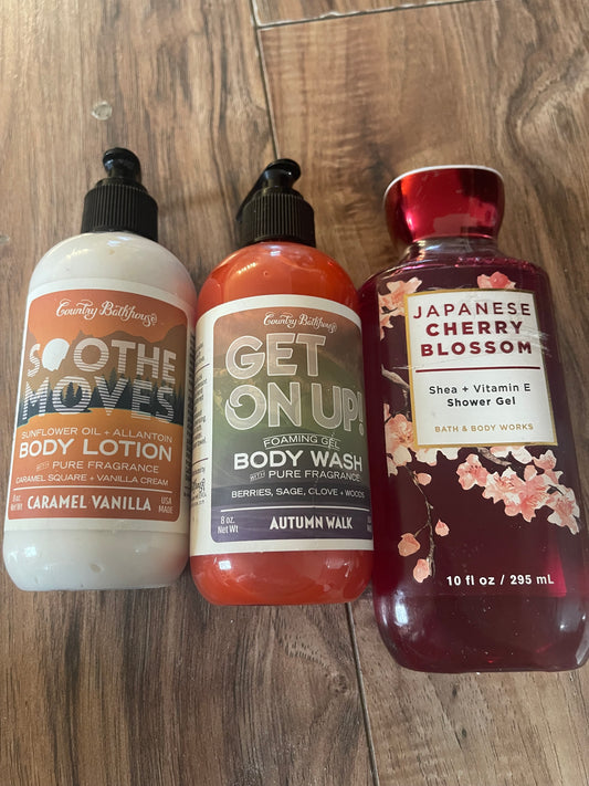 New Body wash & body lotion