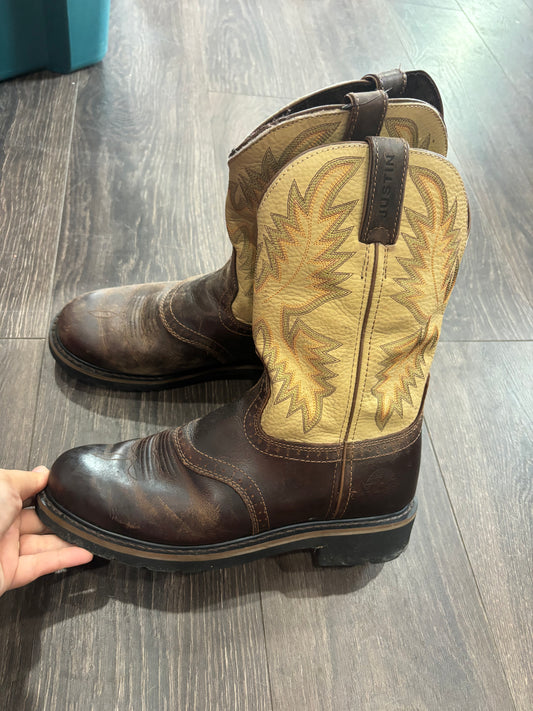 Justin size 10