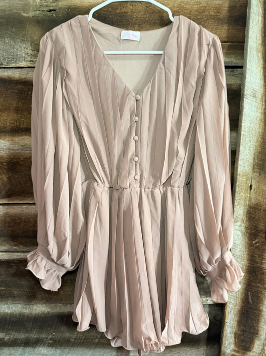 Pink Lily romper small