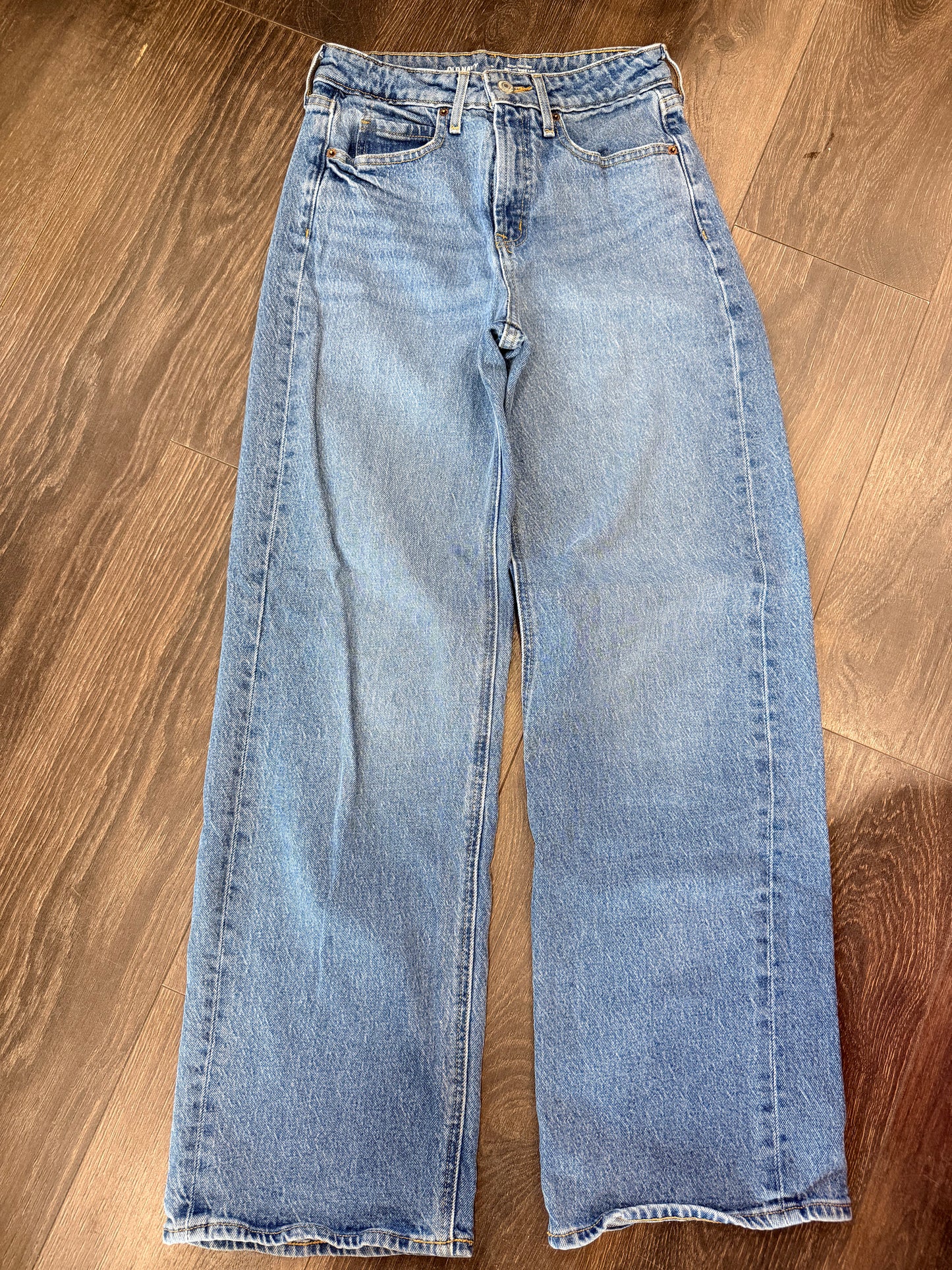 Old Navy extra high rise wide leg size 0