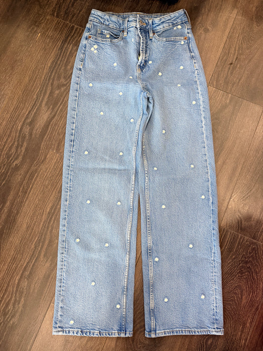 Old Navy extra high rise wide leg size 0